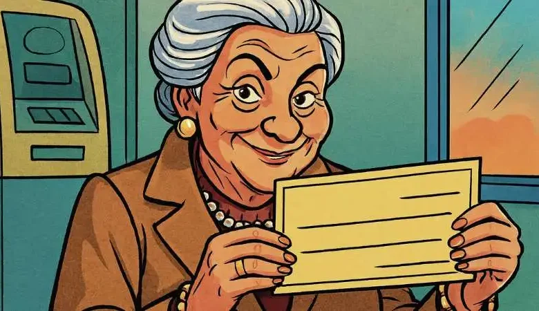 jubildada y el chque millonario