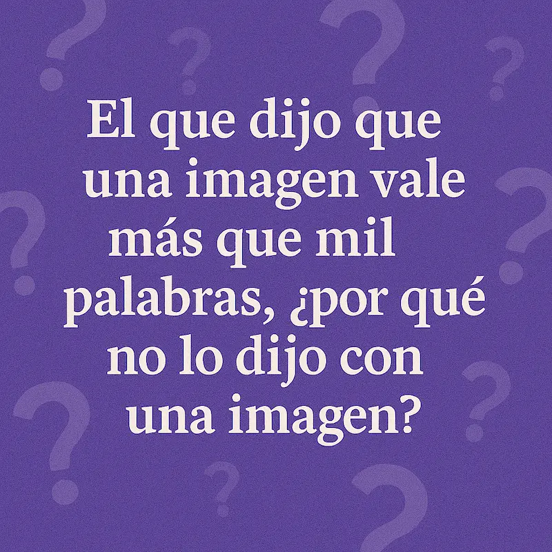 una imagen vale